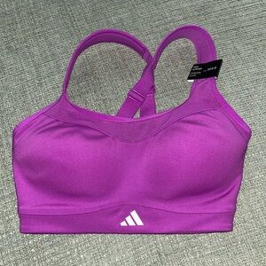 ADIDAS TLRDIM HS Bra, color: Purple Burst, size: 2XSD, NWT
